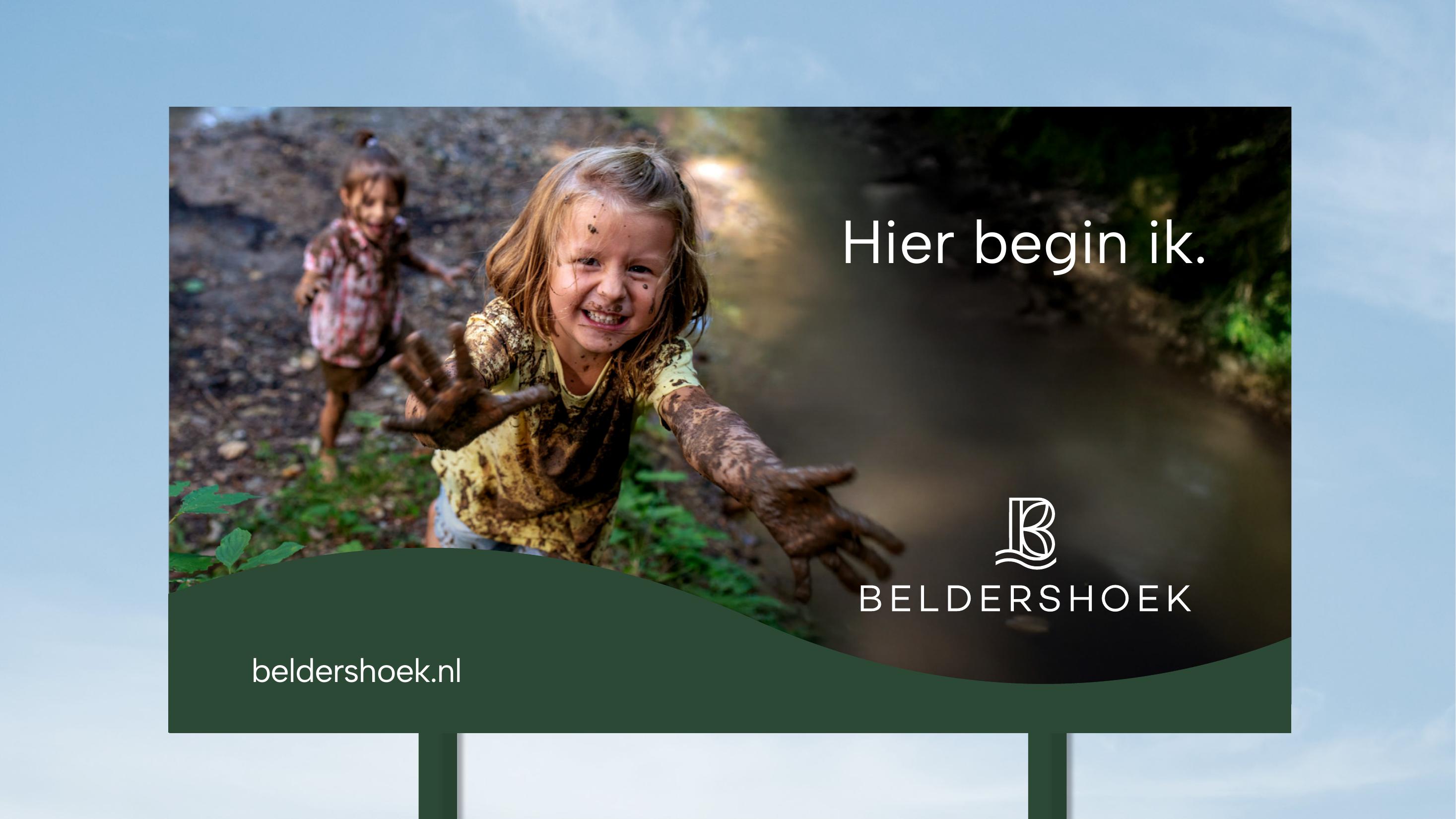 Beldershoek bouwbord op locatie